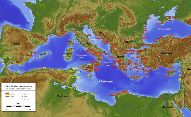 Древнегреческая колонизация в IV в. до н. э.